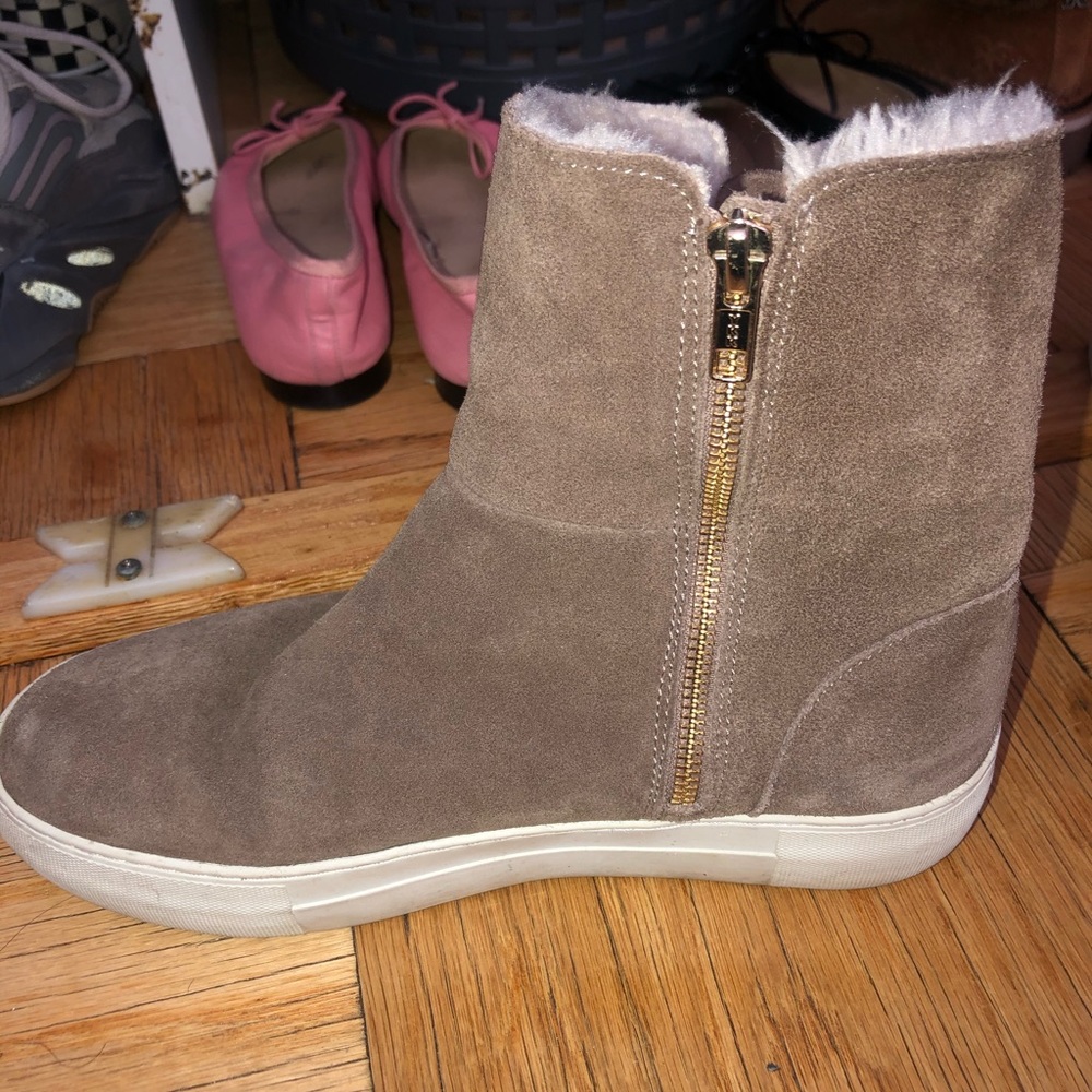 I Slides Sneaker/ Boot With Fur In Tan Color - image 5